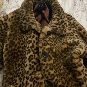 Gap cheetah print coat